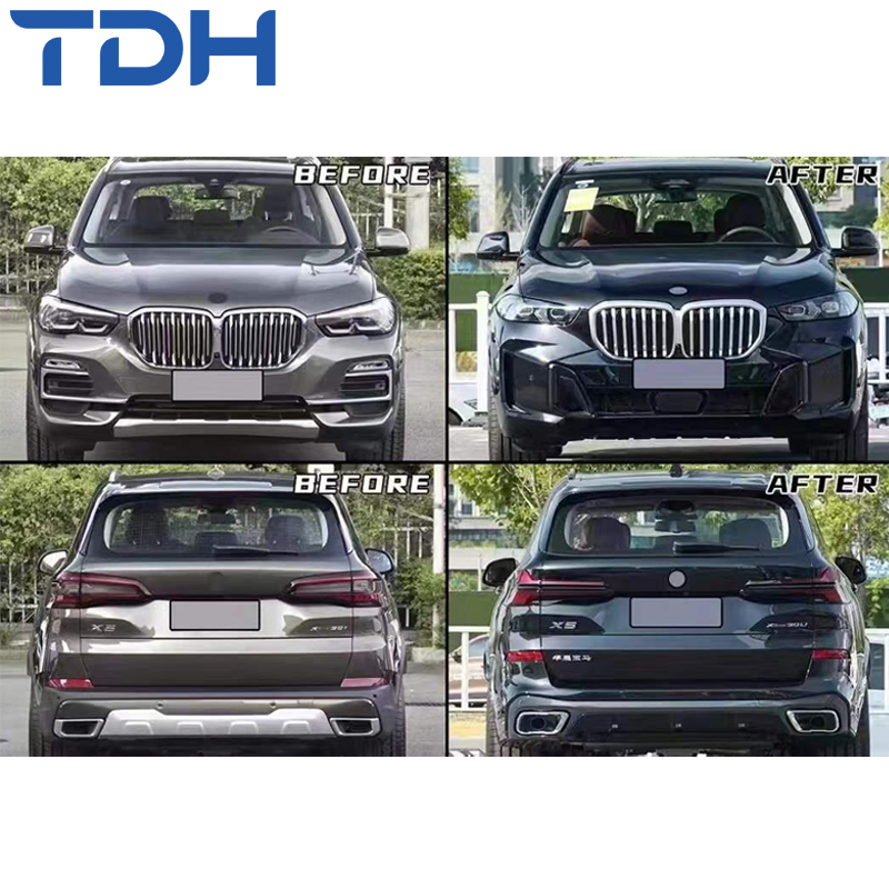 Para-choque de Carro de Alta Qualidade para 2019-2022 BMW X5 G05 Facelift para 2023+ Para-choque Frontal M-Tech e Para-choque Traseiro com Farol e Lanterna Traseira