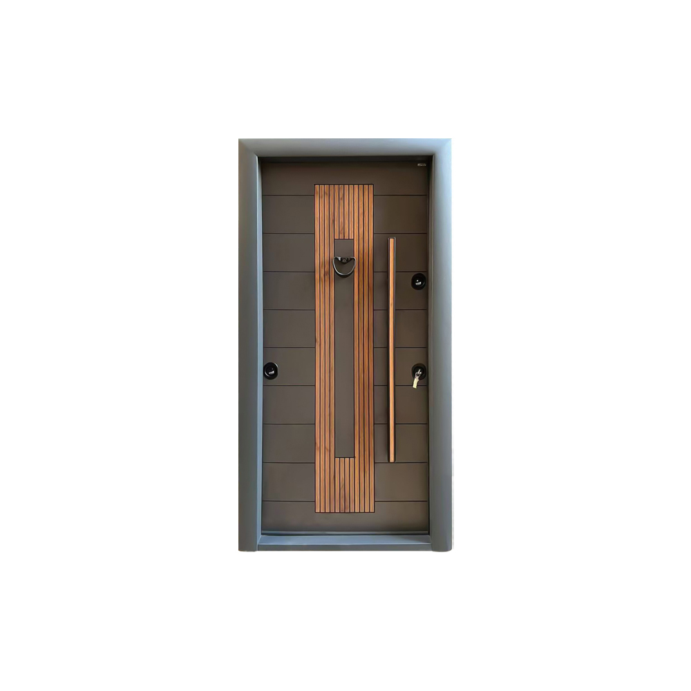 Modern Armored Steel Waterproof Entry Door Side Opening Finished Surface 1 Year Warranty SUFO Brand Commercial Outdoor