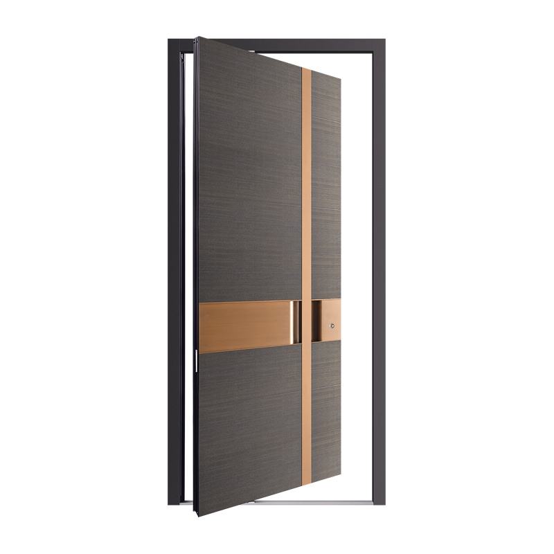 Modern Pivot Entrance Door Aluminum Steel Security Front Entry Door Customized Luxury Exterior Main Door for Villa House