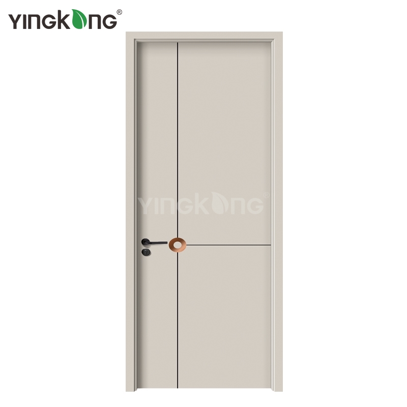 Yingkang Durable PVC Interior WPC Doors with Composite Veneer Finished for Oman Residential Projects