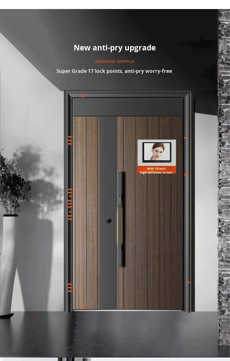 Anti-Theft Entry Door Grade Double Security Door