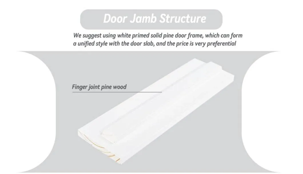 Modern Prehung 5 Panel Wood White Painted Solid Core Shaker Interior Door