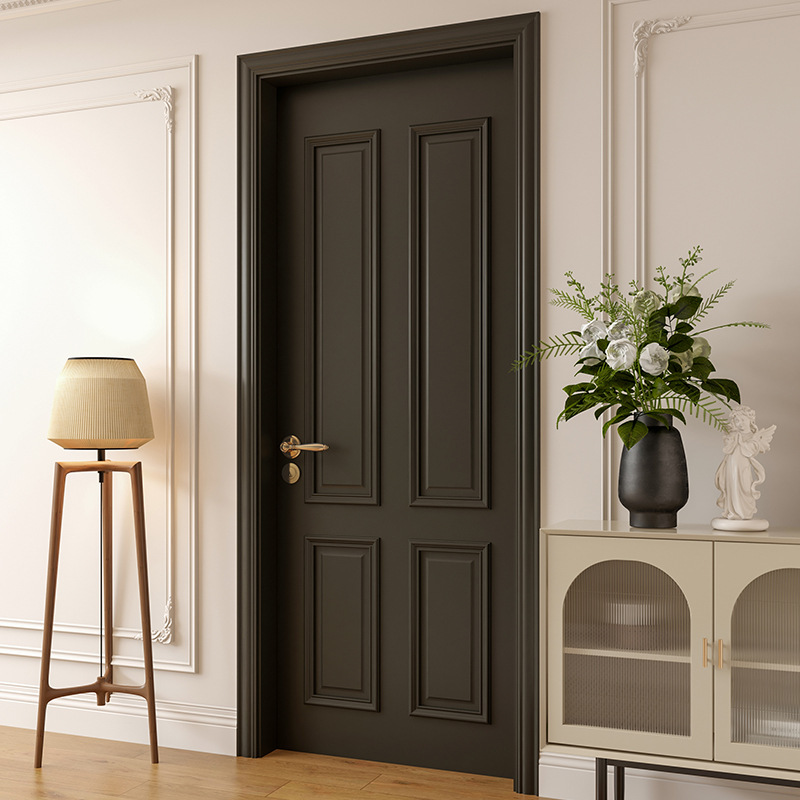 Oak Solid Wood Doors With Soundproof Core, Hinged Prehung Doors For US High-End Residential Developers