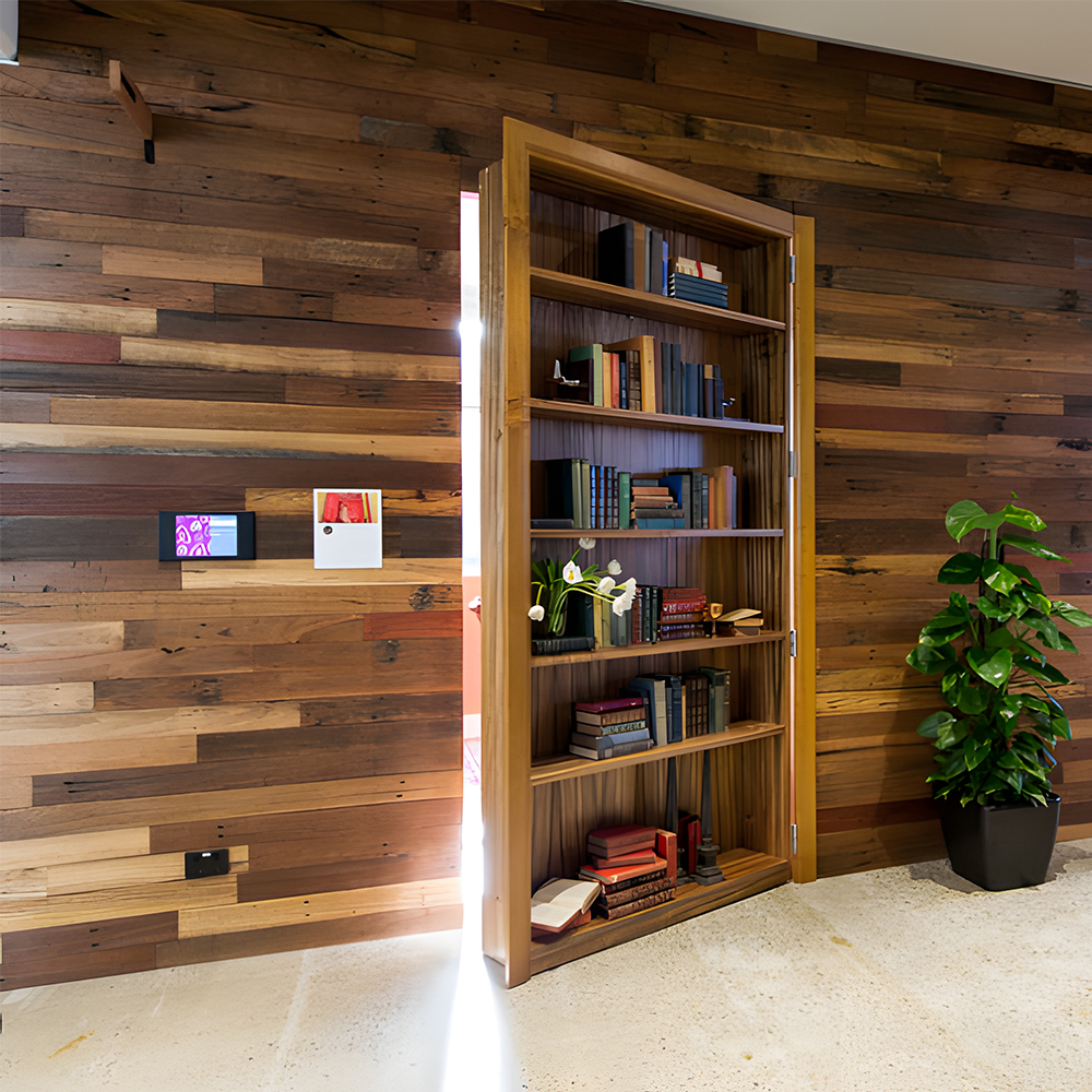 Chantadoor Factory Direct Invisible Flush Door Modern Hidden Wooden Door for Commercial Projects
