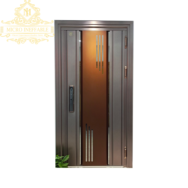 High Quality Main Door Design Front Door for Home Copper Colour Armored Exterior Door