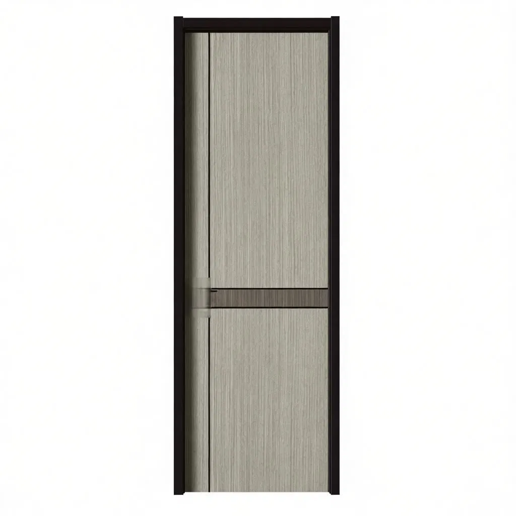 Factory Direct Sales High Quality Customized MDF Wooden Solid Waterproof Door Fireproof Interior Bedroom Kitchen Bathroom Hotel PVC WPC Door for Bathroom Hotel