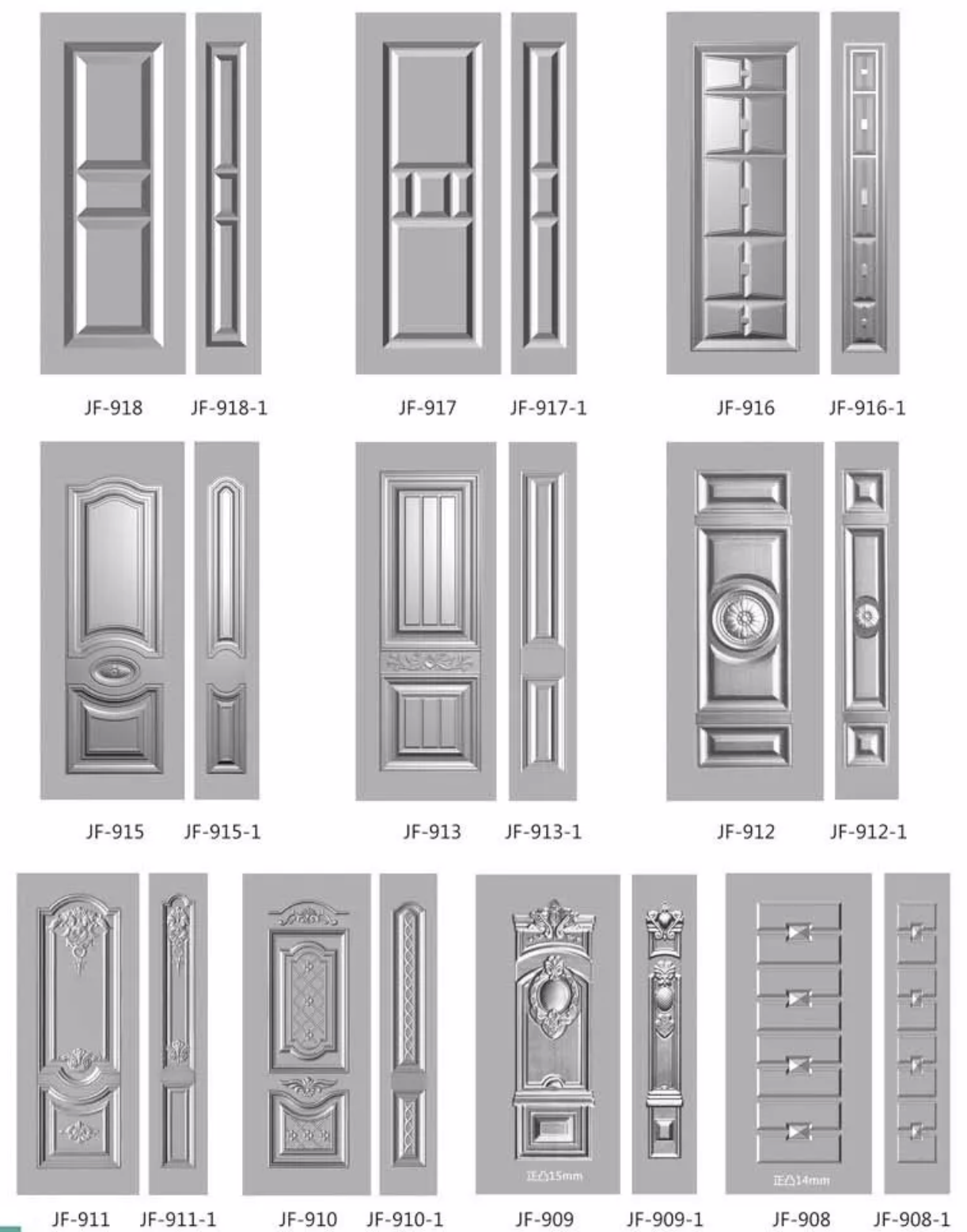 Modern Style Exterior Security Metal Anti Thief Steel Security Doors With Smart Lock and SS Lockset