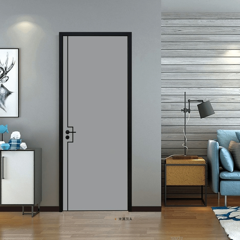 WPC Bathroom Sliding Door - Waterproof, Fireproof, ISO9001 Certified Factory Direct
