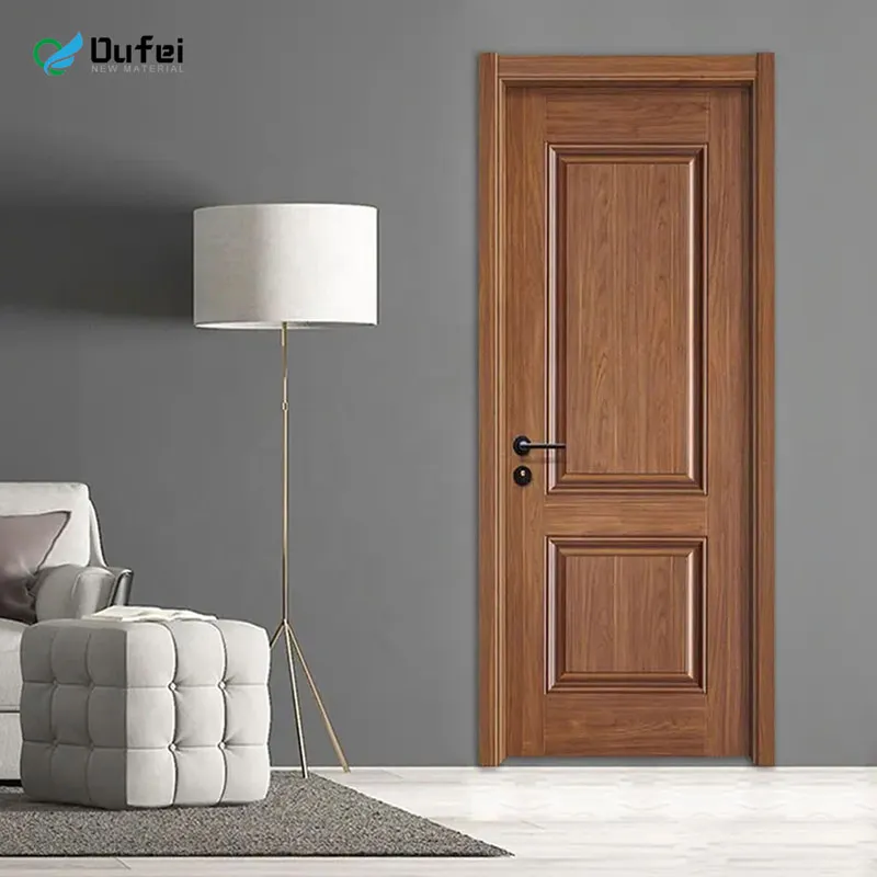 White Doors Entry Security Door WPC Door Waterproof Fireproof for Bathroom