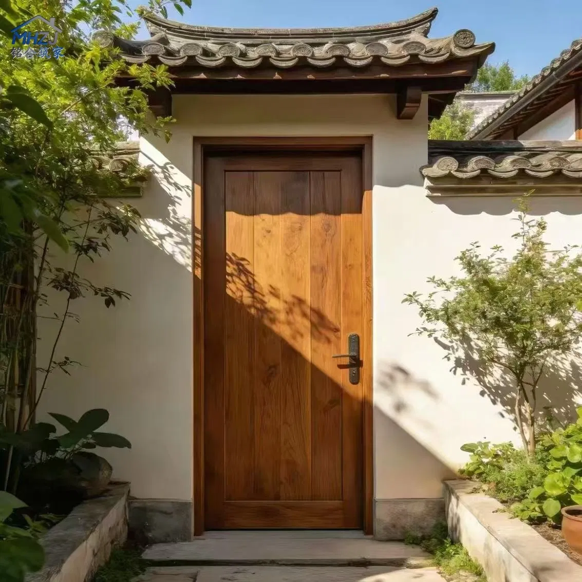 Interior Solid Wooden Entrance Door Front Doors for Homes Security Entry Hard Wood Indoor Room Fire Rated Internal Modern Main House Hand Carved Arch Main Door