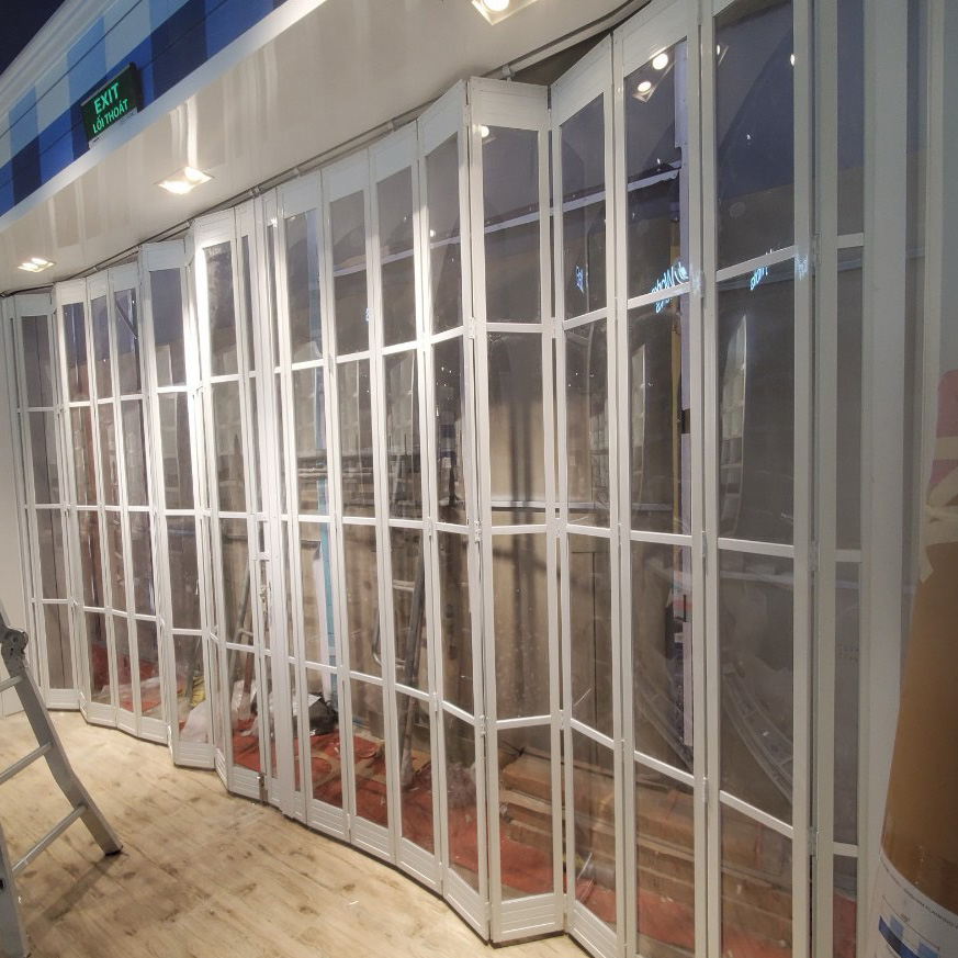 Modern Anti-Theft Plastic Front Entry Armored Door with Finished Surface for Commercial Workshop &amp; Supermarket