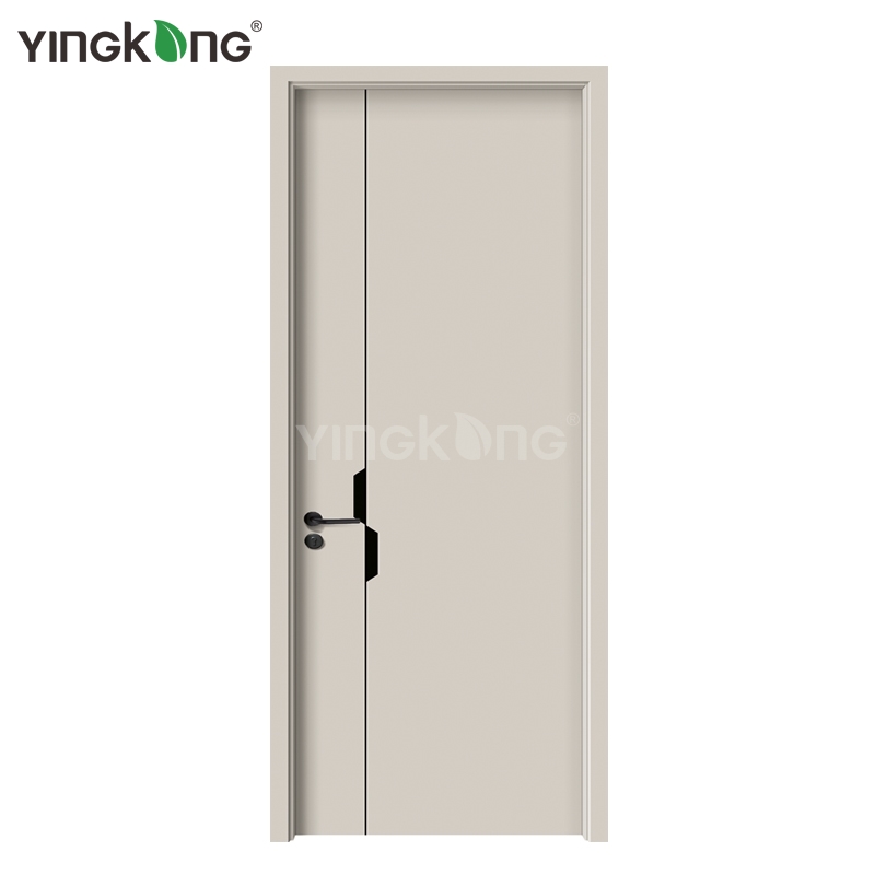 Yingkang Durable PVC Interior WPC Doors with Composite Veneer Finished for Oman Residential Projects
