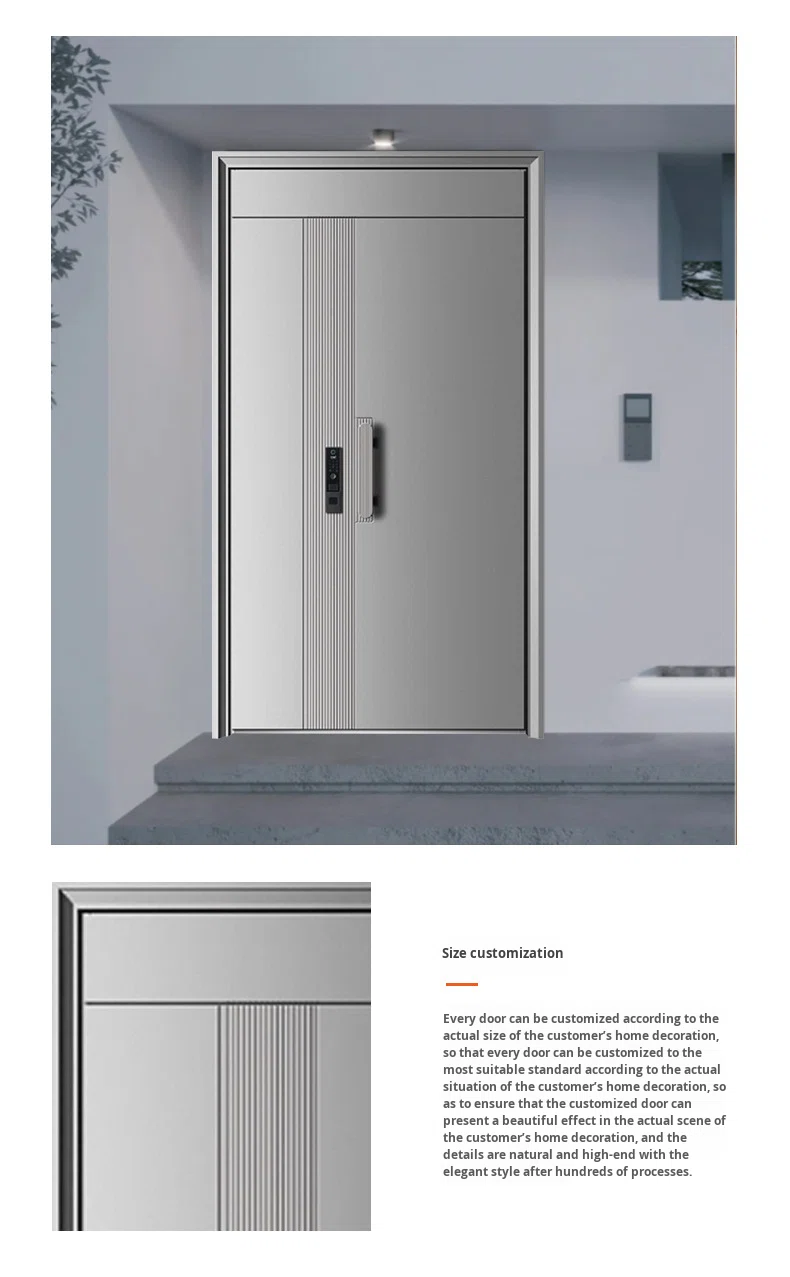 Anti-Theft Entry Door Grade Double Security Door
