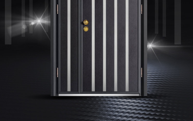 Escape Eco-Friendly Modern Armored Steel Fire-Rated Anti-Theft Exterior Door Manual 1 Year Warranty
