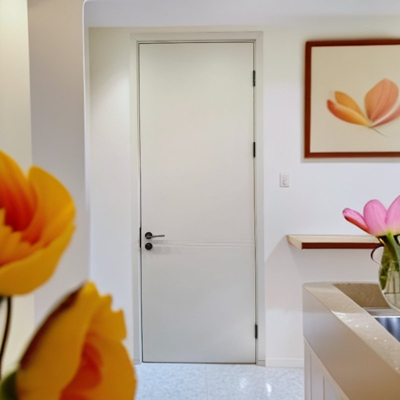 Factory-Customized Medium-Density Wood Solid Waterproof and Fireproof PVC WPC Door Bedrooms, Kitchens, Bathrooms and Hotels