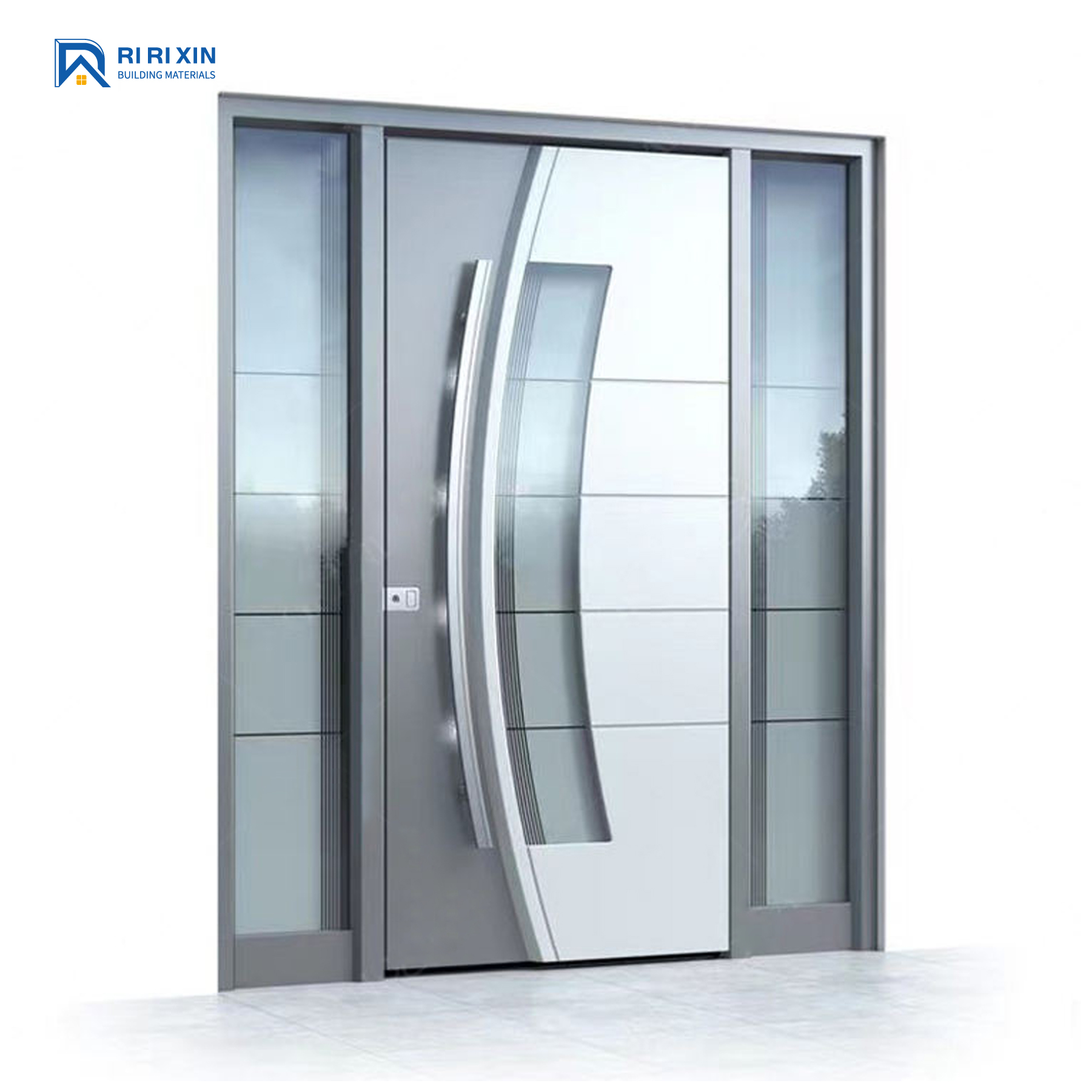 Last Design Luxury Stainless Steel Security Door Entrance Main Modern Exterior Pivot Door Glass Pivot Front Entry Door for House