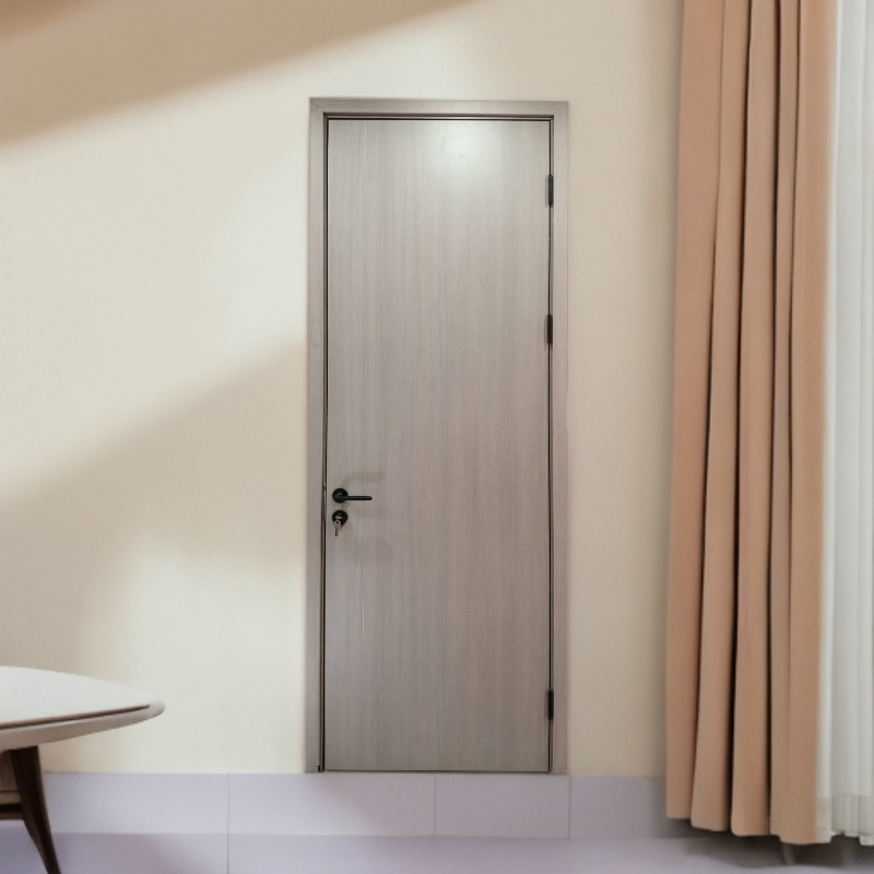 Factory-Customized Medium-Density Wood Solid Waterproof and Fireproof PVC WPC Door Bedrooms, Kitchens, Bathrooms and Hotels