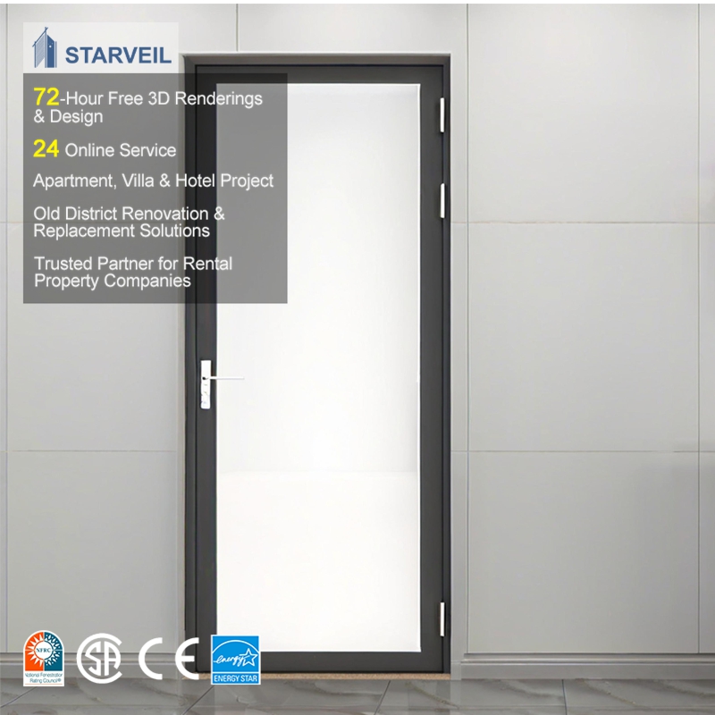 Kuwait Hotel Project Aluminium Doors Soundproof And Glass Entry Supplier House Exterior Hinged Pivot Doors Aluminium