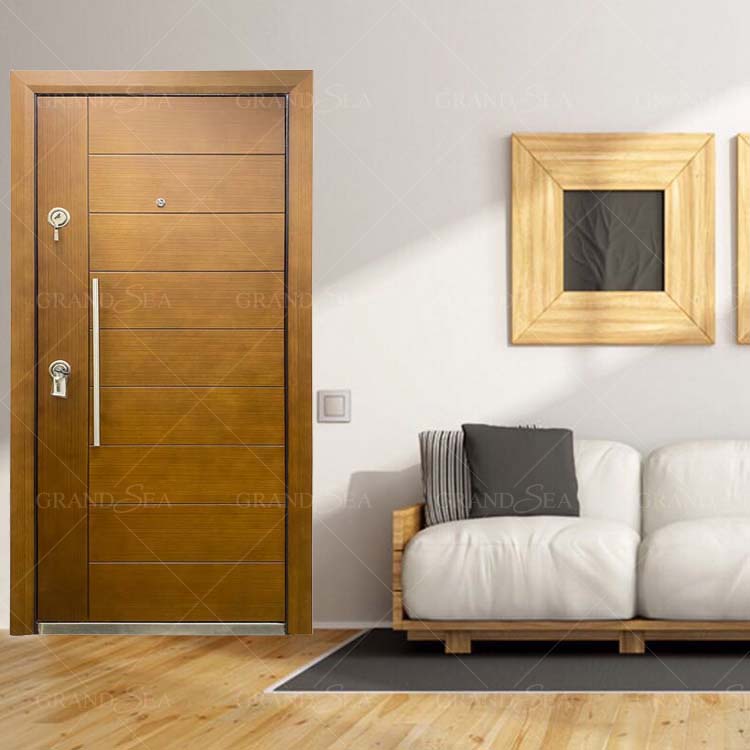 Entry Door Design Fireproof Steel Armored Double Door