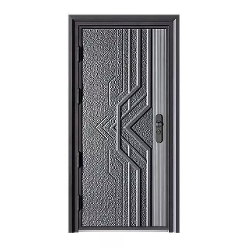 Villa Style High End Cast Aluminum Doors Tank Design Copper Paint Cast Aluminium Doors for House