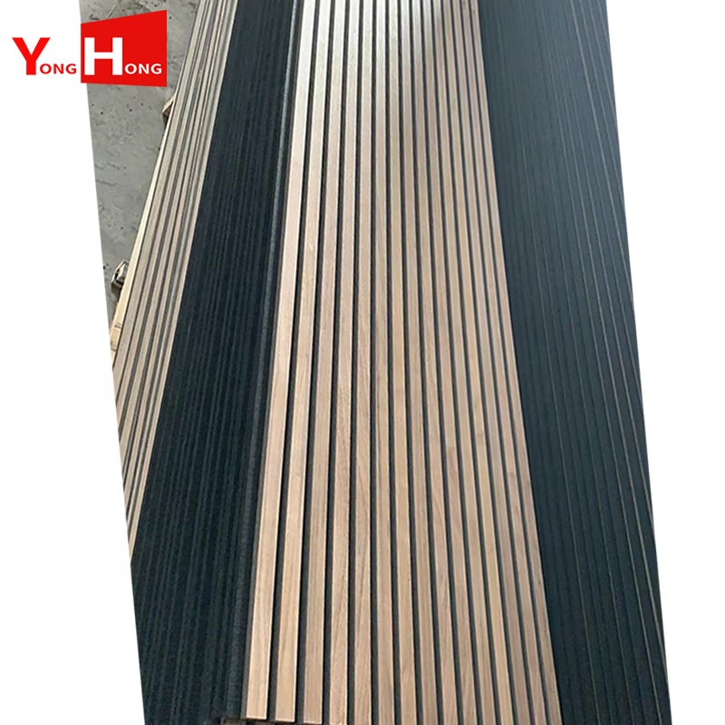 Best Price White PVC Coating Acoustic Wood Wall Panels For Office And Studio