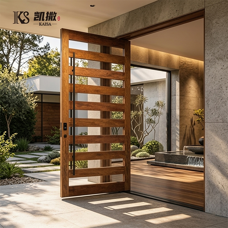 Soundproof Cast Aluminum Casement Pivot Entry Door Other Doors Exterior Entrance Security Pivot Door