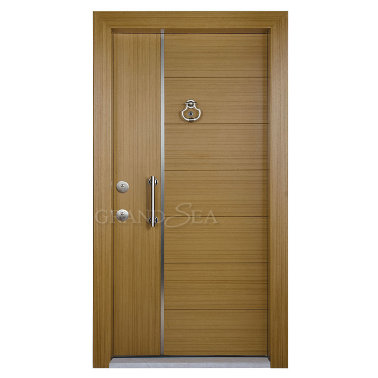Entry Door Design Fireproof Steel Armored Double Door