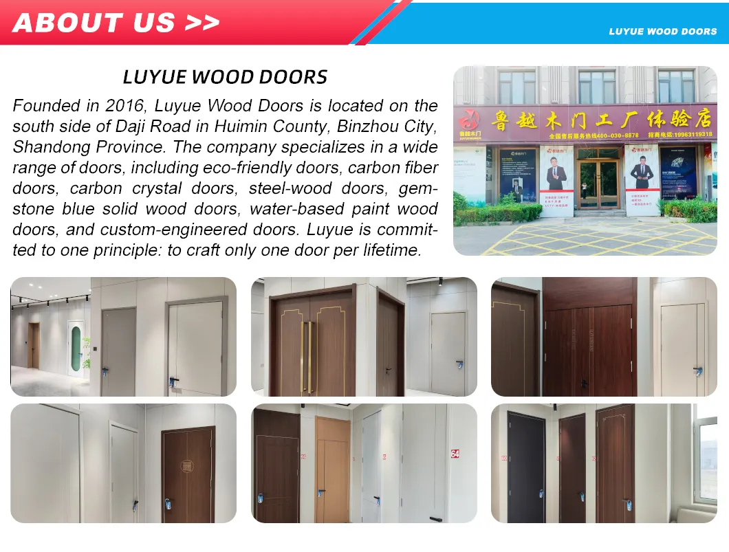 Plain Sturdy Non-Deform Solid Wood Door for Household Interior Use