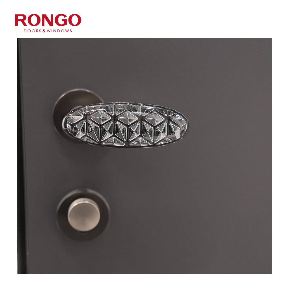 Aluminum Armored Exterior Entry Door with Fire Prevention for Bedroom and Kitchen Use