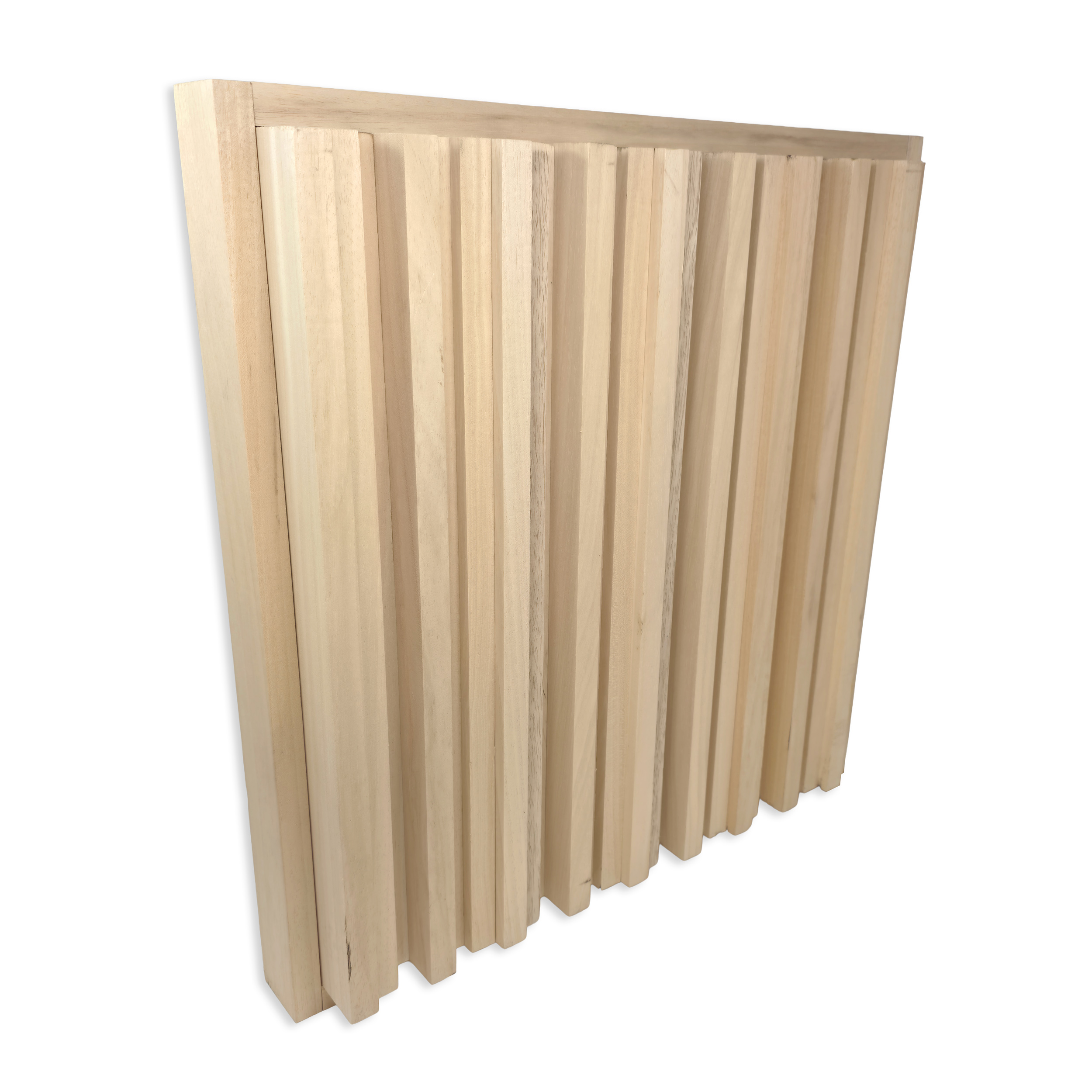 Skyline Diffuser Panel in Ayous Wood Sound Insulation Minimalist Design Acoustic Treatment for Studio Use