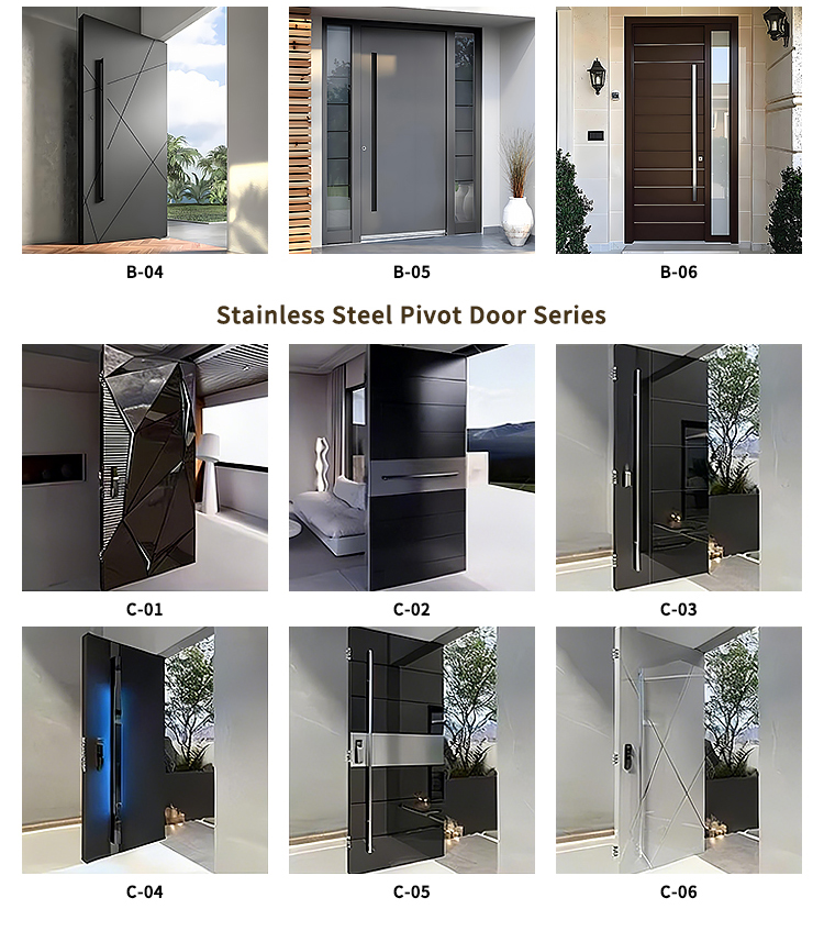 Modern Pivot Door Detail 1