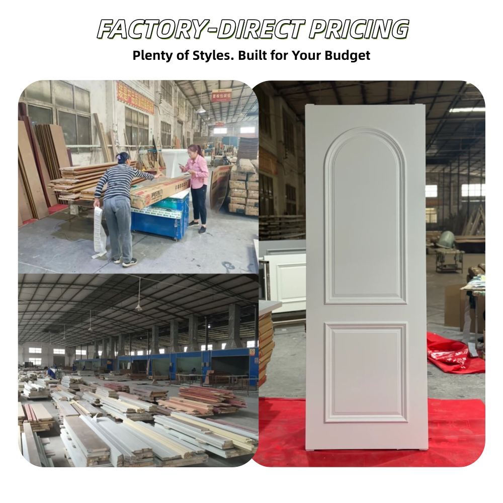 High STC Acoustic Soundproof Interior Door Hotel Room Door Noise Proof Solid Core Wooden Door Commercial Project Use