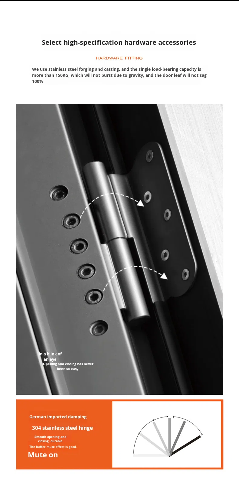 Anti-Theft Entry Door Grade Double Security Door