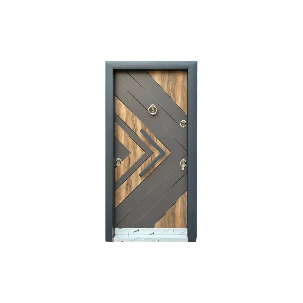 Modern Armored Steel Waterproof Entry Door Side Opening Finished Surface 1 Year Warranty SUFO Brand Commercial Outdoor