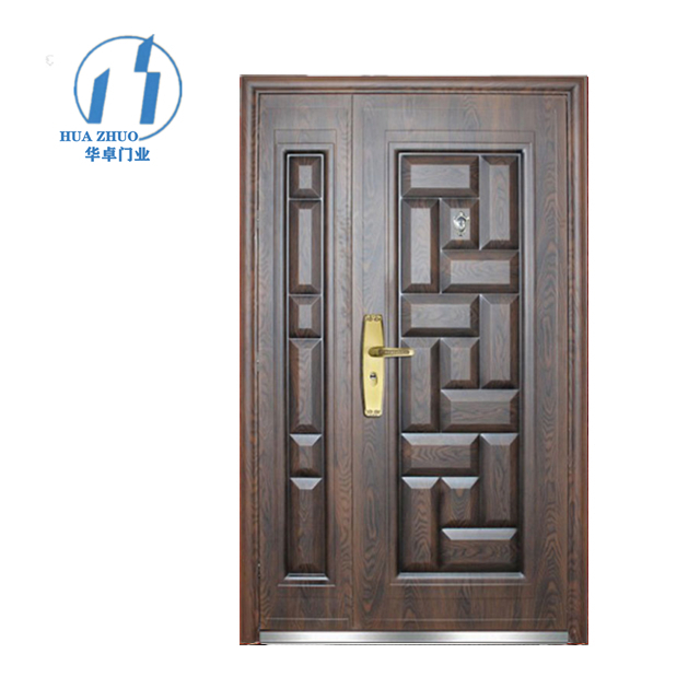 Industrial Steel Security Door-Exterior Bulletproof Anti-Rust Galvanized Door with Ventilation Louver for Nigerian Factories
