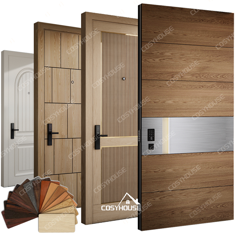 Steel Security Main Entrance Door Fireproof Waterproof Bulletproof Armored Door for Residential House Exterior Hotel Hall