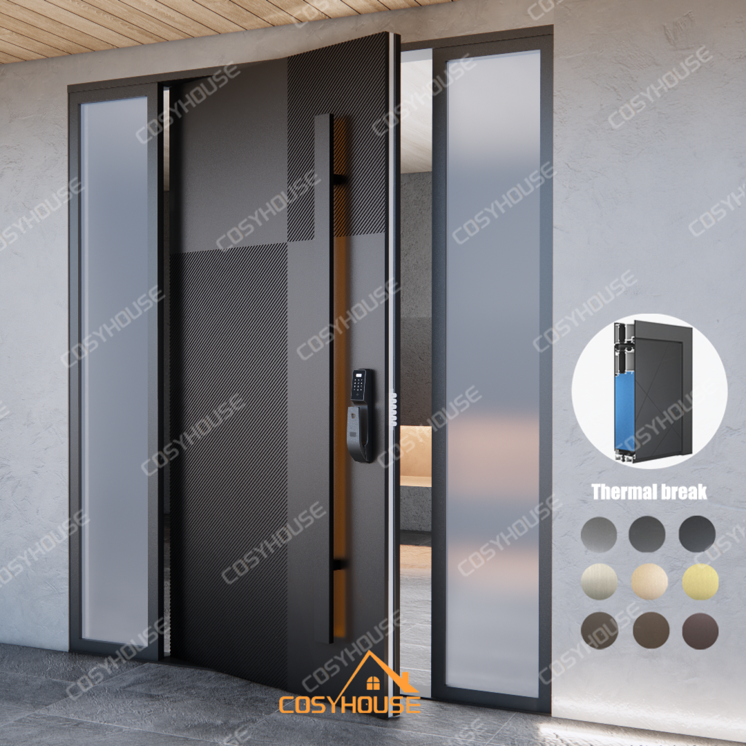 China High Security Pivot Doors Fireproof and Bulletproof Armored Front Entry Door Home Exterior Bulletproof Door