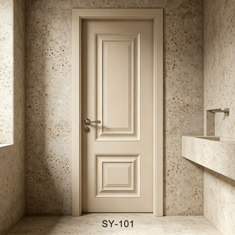 Moisture Resistant MDF Interior Door CPL Finish Internal Wooden Doors For Kitchen And Laundry Room