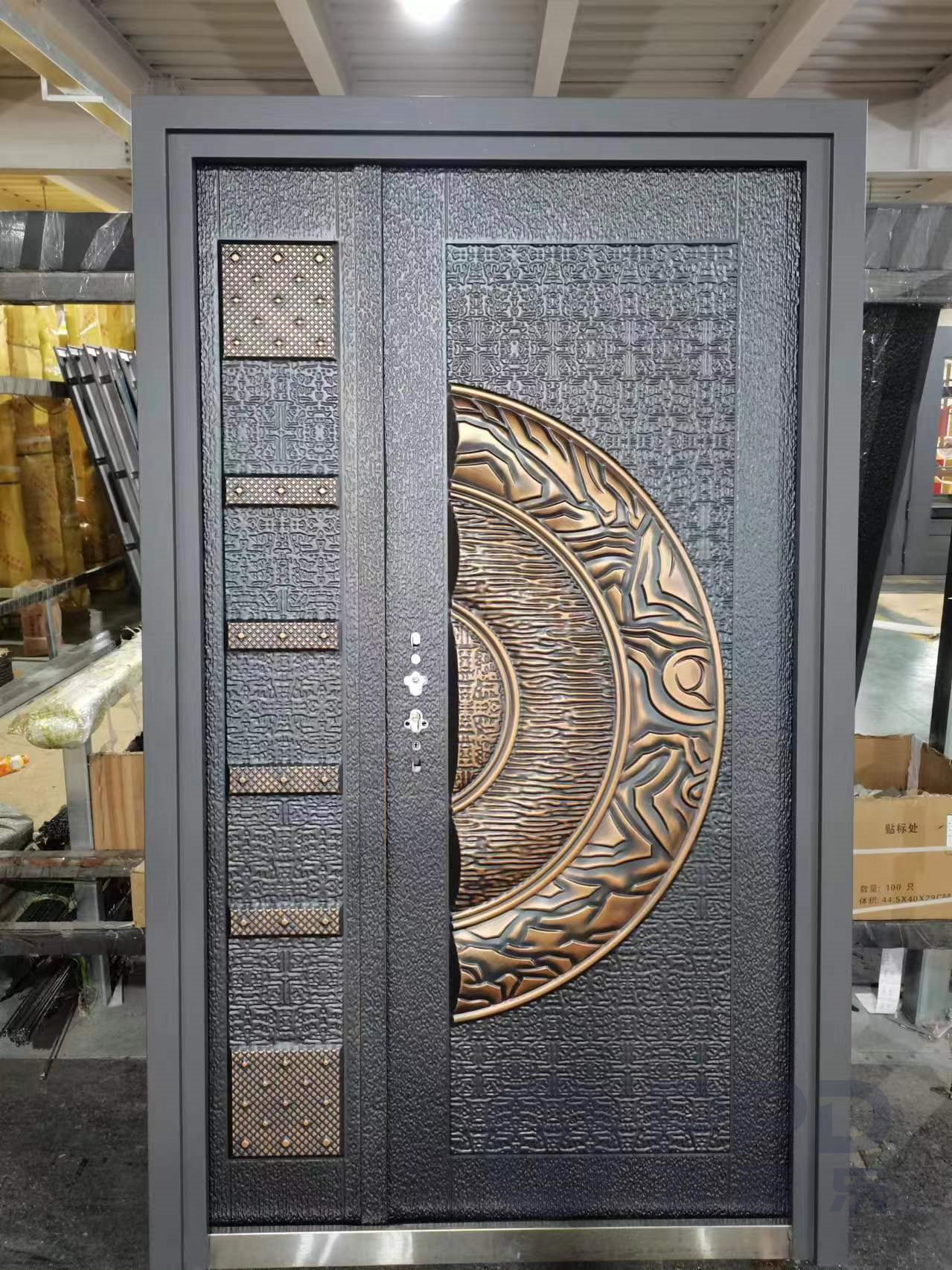 Hot Selling Zinc Alloy Tank Door Front and Back with Same Luxury Design Bulletproof Cast Design for Villa and House Entry
