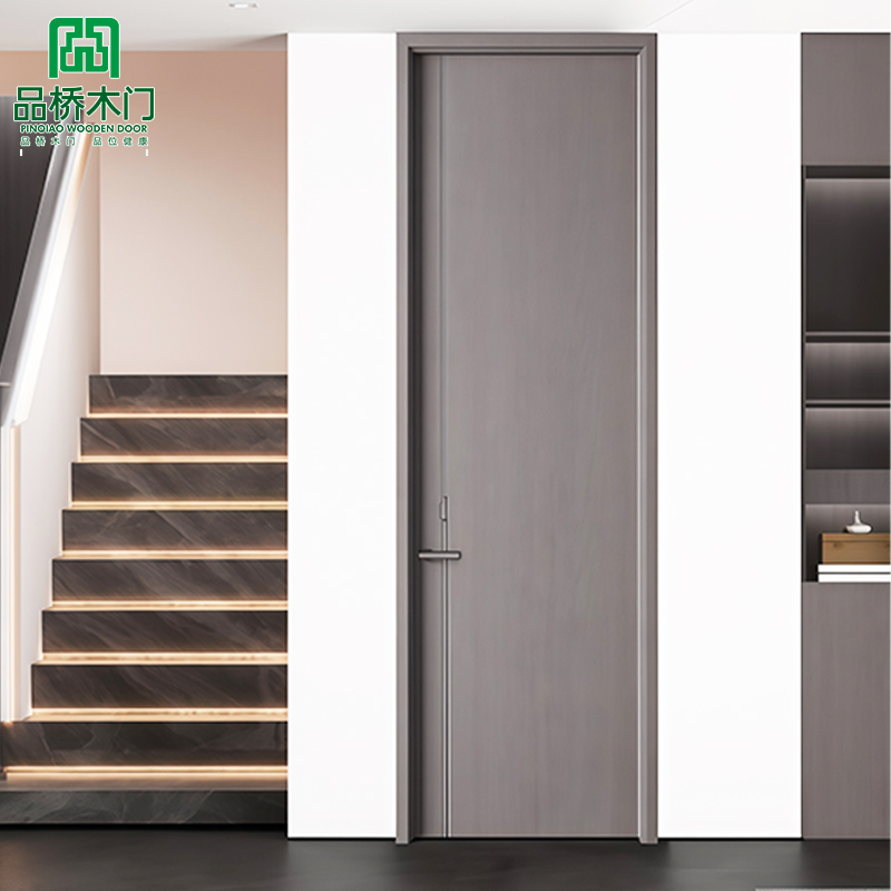 Factory Customization PVC Wooden Door Waterproof Soundproof House Doors Interior Room Doors For A House Slab