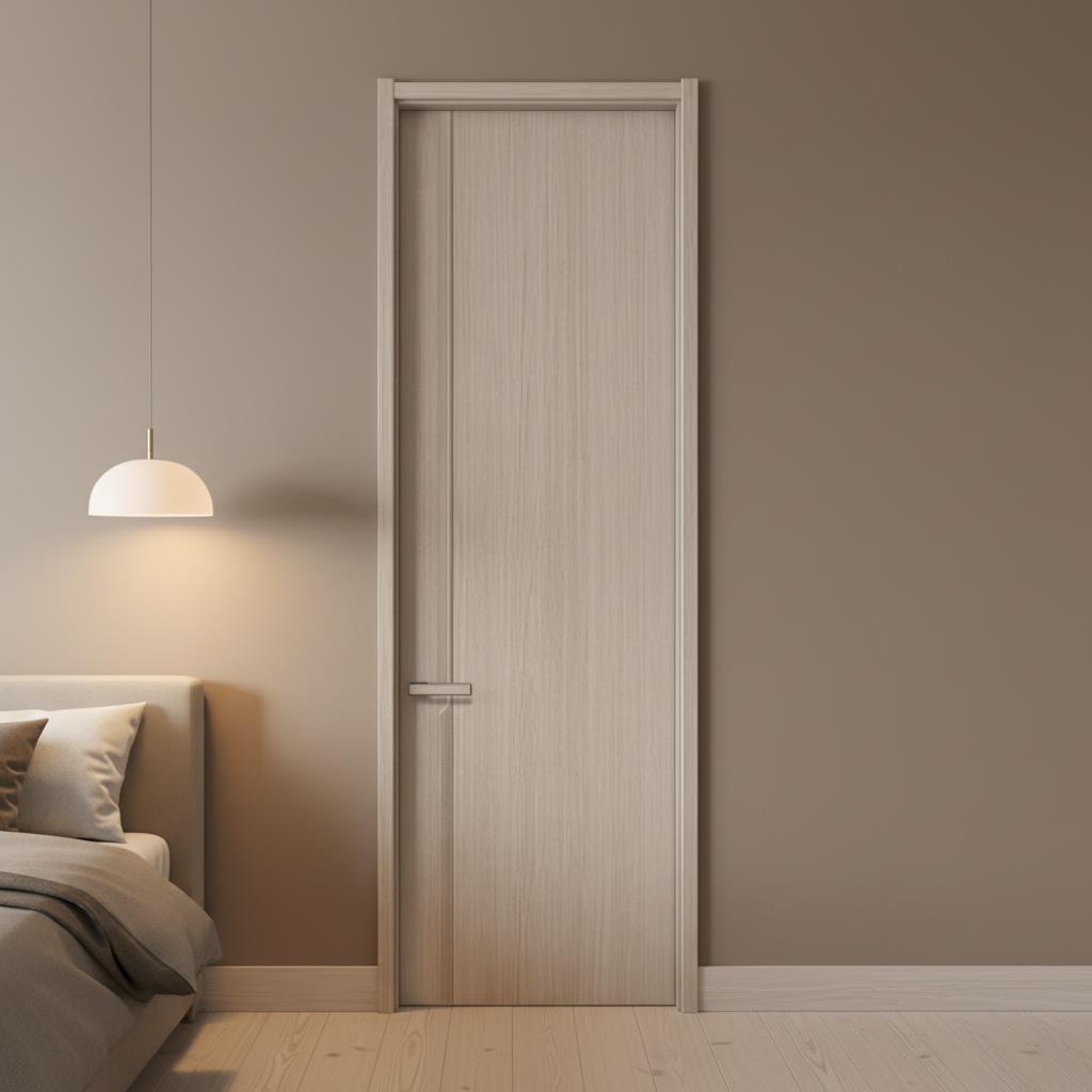 100% Customizable Waterproof WPC Polymer Composite Door Bespoke Modern Interior Push-Pull Door For Home &amp; Commercial