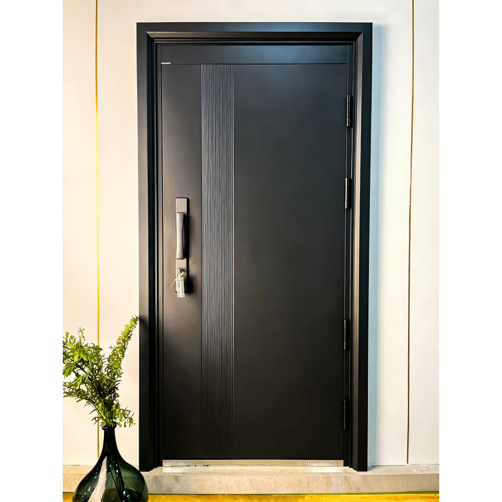 High-End Residential Armored Security Door Soundproof Anti-Theft Exterior Armored Door for Apartment &amp; Villa Project