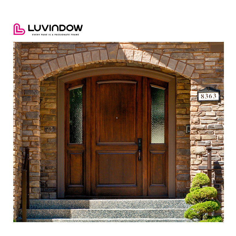 Soundproof Acoustic Insulation Solid Wood Door for Premium Suburban Family Home
