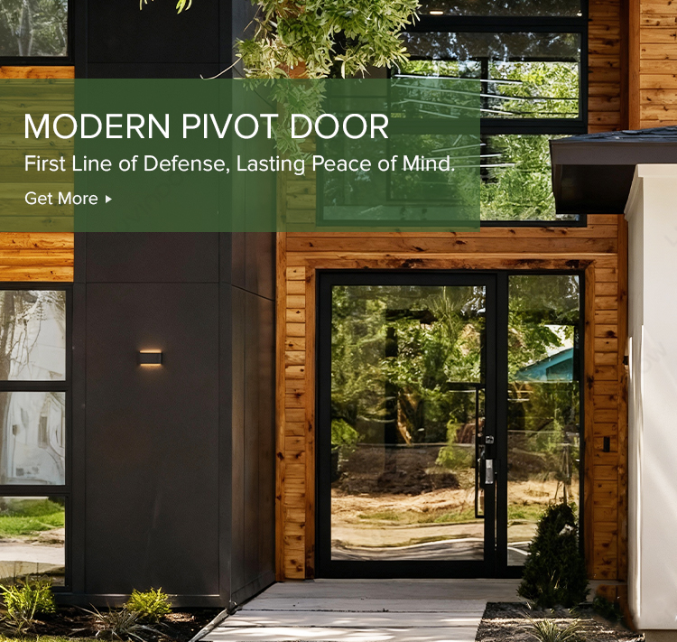 Modern Aluminum Pivot Door System