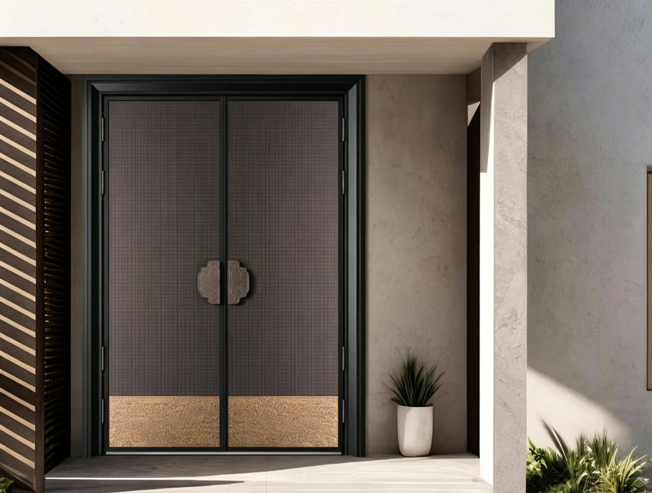 Custom Luxury Bulletproof Blast-Resistant Security Door, Insulated &amp; Soundproof, for Villa, Mansion &amp; Exclusive Clubhouse