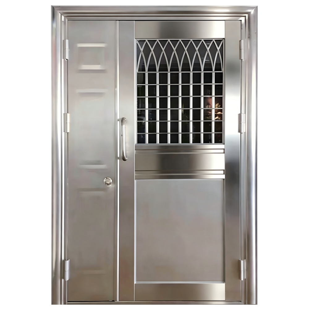Luxury Villa Aluminum Door Unique Custom Design Side Opening Tuya Smart Compatible Waterproof Penthouse-Grade Security Anti-Pry
