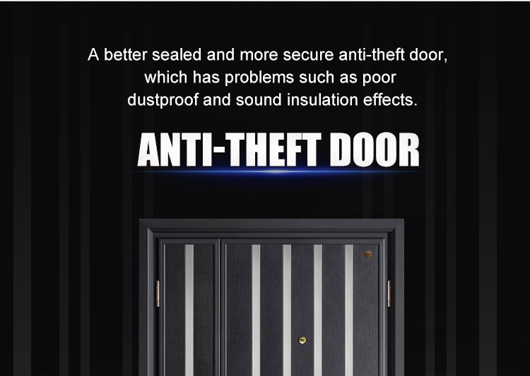 Escape Eco-Friendly Modern Armored Steel Fire-Rated Anti-Theft Exterior Door Manual 1 Year Warranty