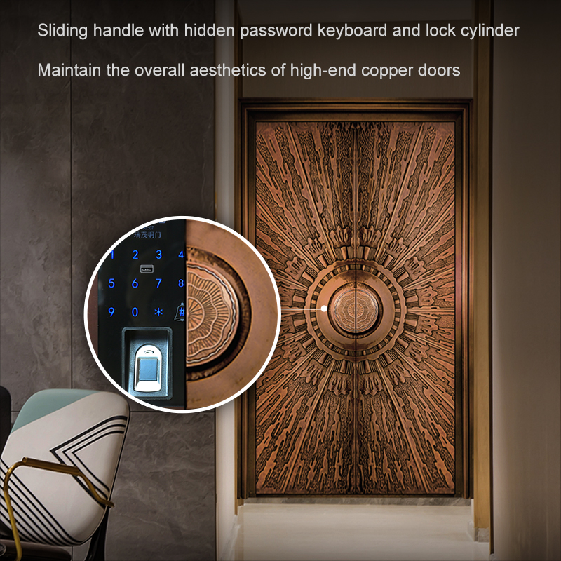 High Performance Solid Copper Front Door Luxury Antique Brass Handcrafted Villa Mansion Exterior Entry Security Gate