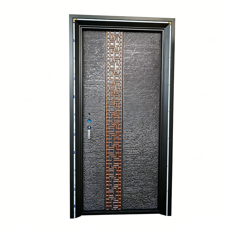 ABYAT Modern Copper Finish Pivot Door Powder Coated Solid Color Metal Door