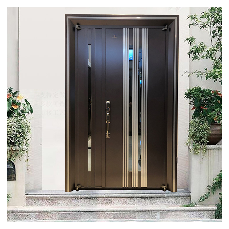 Hihaus New Modern Metal Flat Turkish Bullet Proof Exterior Security Steel Doors